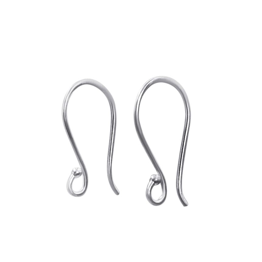 Hill Tribe Silver Long Fish Hooks French Hook Earring Wires Earwires