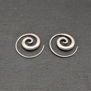 
                  
                    Karen Hill Tribe Silver Minimalist Simple Spiral Threader Earrings
                  
                