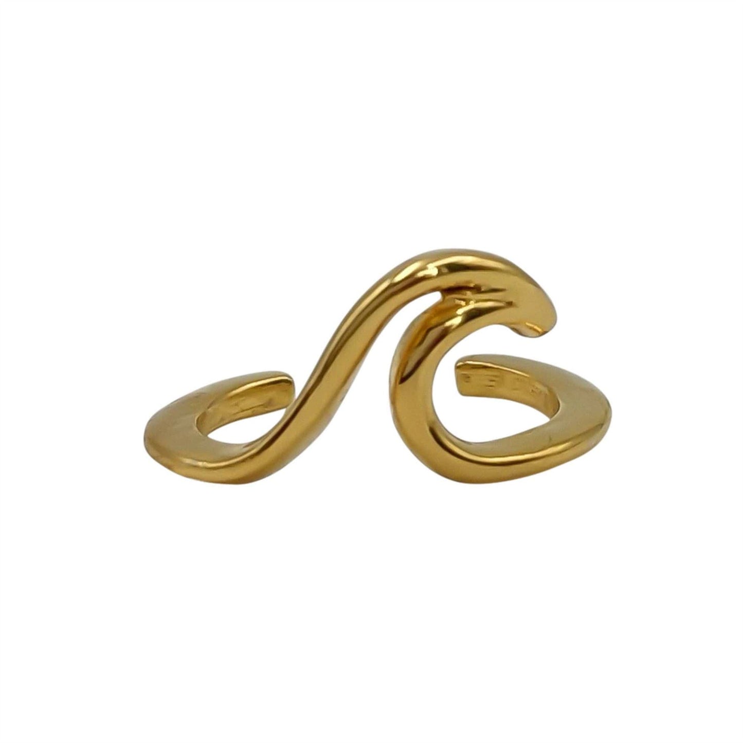 
                  
                    Gold Plated Sterling Silver Ocean Wave Ear Cuff Earring for Ear Party
                  
                