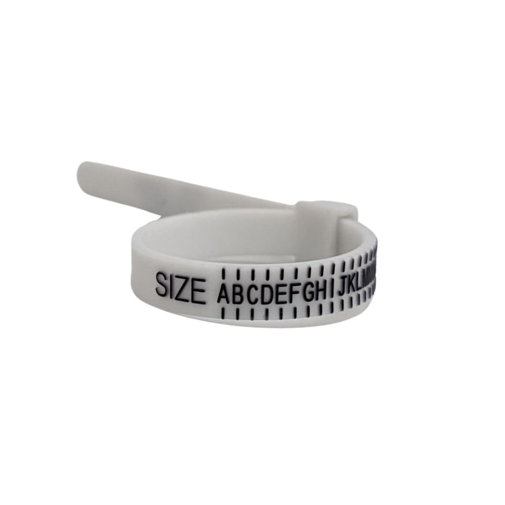 
                  
                    Ring Sizer White Plastic Measuring Tool for Finger Size UK Sizes
                  
                