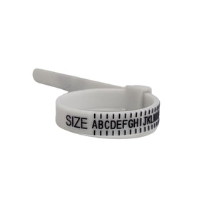 
                  
                    Ring Sizer White Plastic Measuring Tool for Finger Size UK Sizes
                  
                