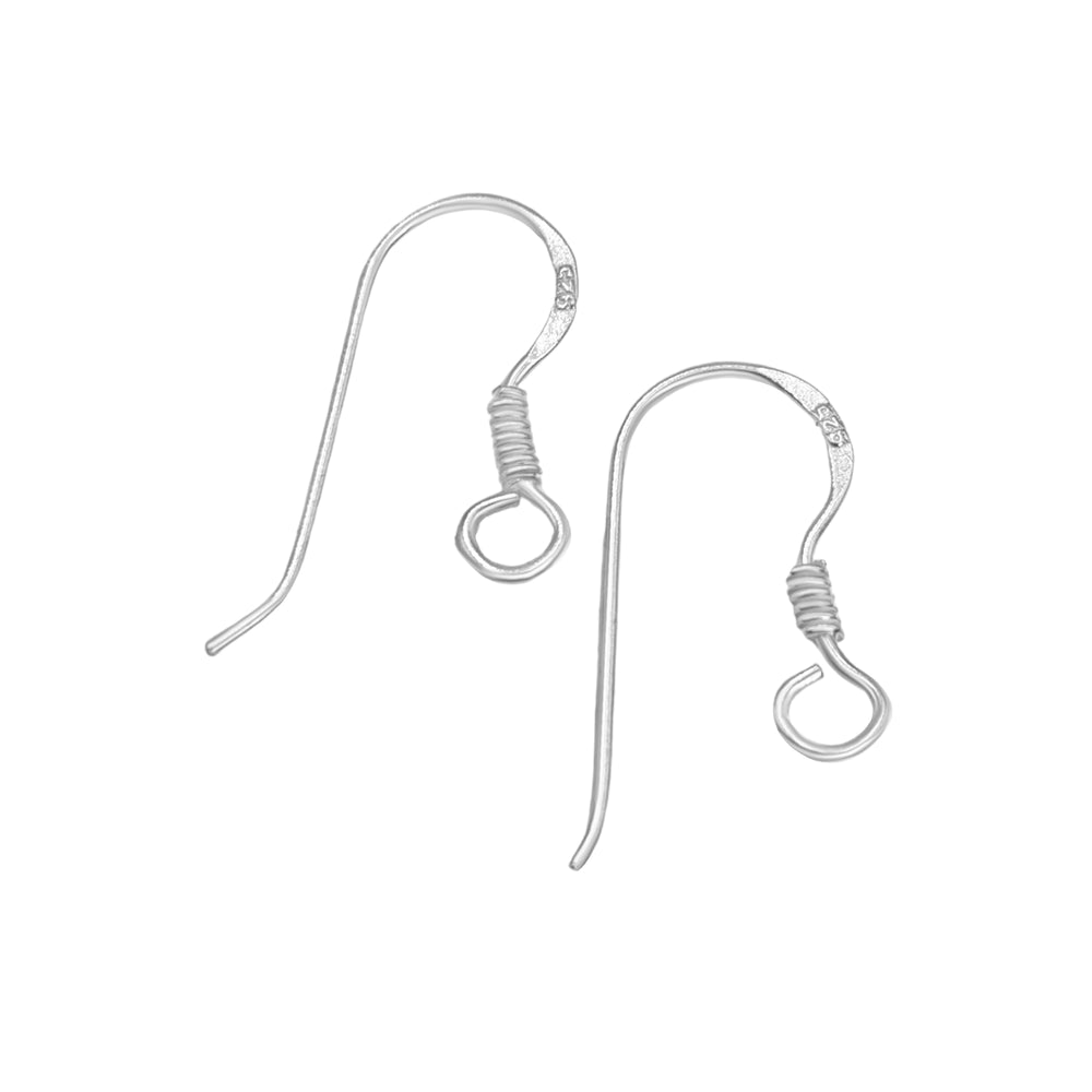 
                  
                    Sterling Silver Earring Wires - Pair of Replacement Fish Hooks
                  
                