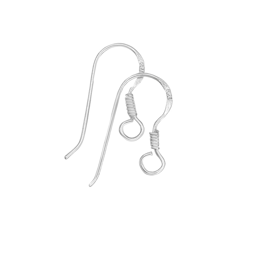 
                  
                    Sterling Silver Earring Wires - Pair of Replacement Fish Hooks
                  
                