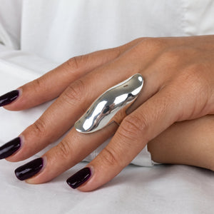 
                  
                    Sterling Silver Full-Finger Armour Ring – Chunky Dome Knuckle Design
                  
                
