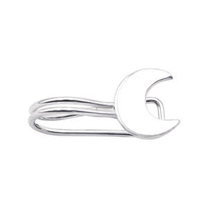 
                  
                    Sterling Silver Crescent Moon Cuff Earring - Celestial Ear Cuff
                  
                