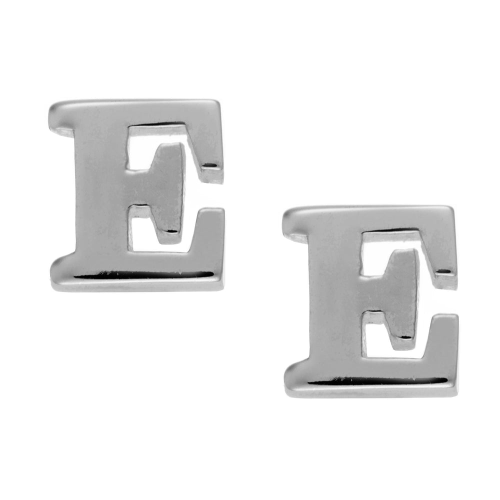 
                  
                    Sterling Silver Letter Initial Alphabet Stud Earrings Small Name Studs
                  
                