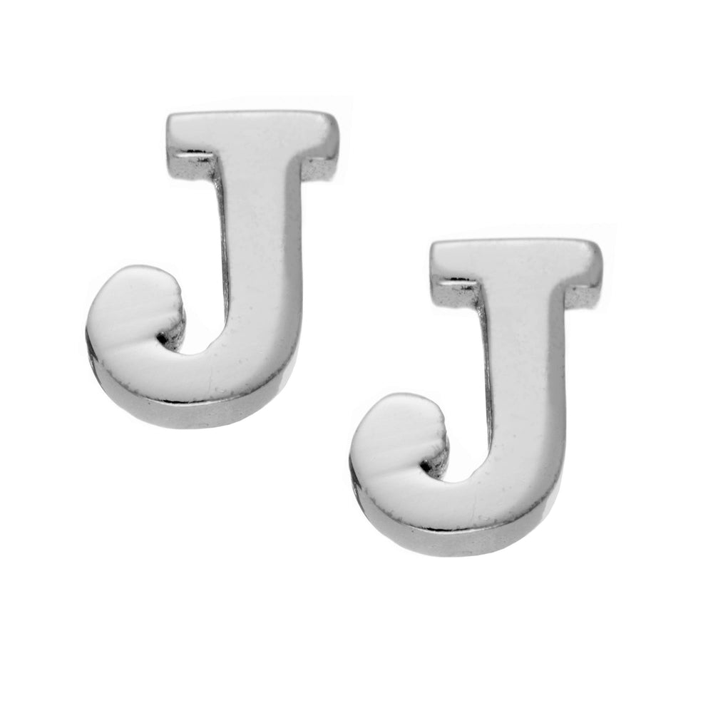 
                  
                    Sterling Silver Letter Initial Alphabet Stud Earrings Small Name Studs
                  
                