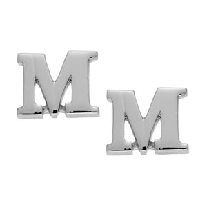 
                  
                    Sterling Silver Letter Initial Alphabet Stud Earrings Small Name Studs
                  
                