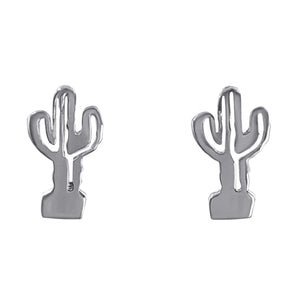 
                  
                    Sterling Silver Flat Cactus Plant Studs Desert Stud Earrings
                  
                