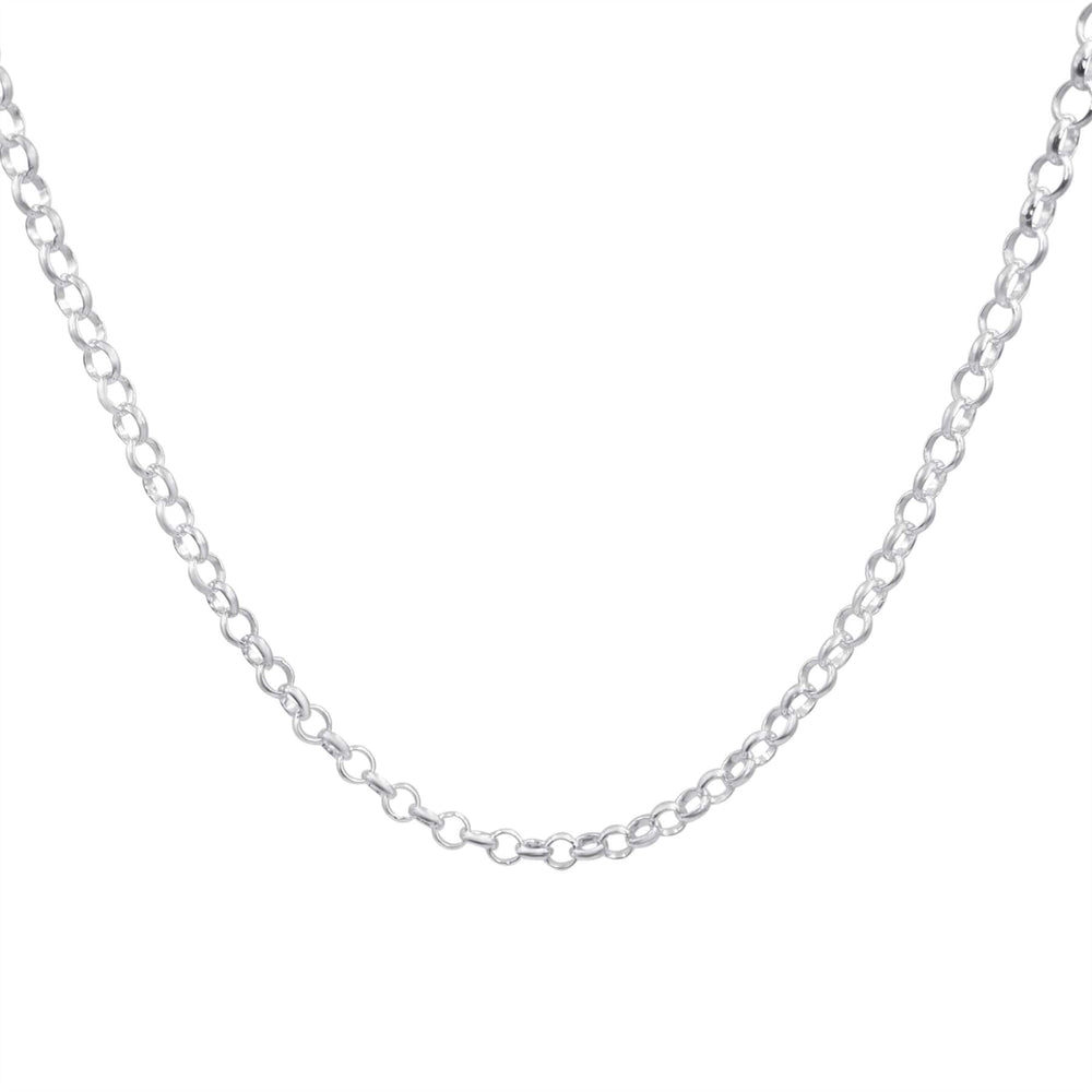 Sterling Silver Thick Rolo Chain Short Choker Necklace