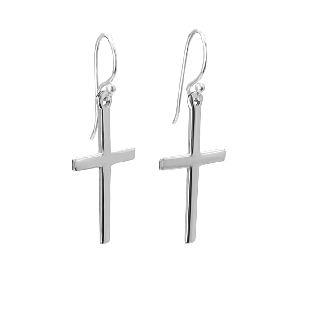 
                  
                    Sterling Silver Small Cross Earrings
                  
                