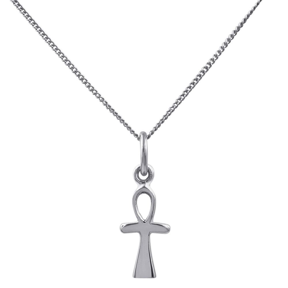 
                  
                    Sterling Silver Small Egyptian Ankh Cross Charm Pendant
                  
                