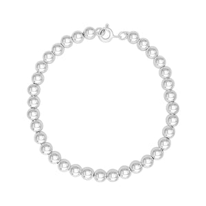 
                  
                    Sterling Silver Chunky Ball Bead Bracelet - Stackable Design
                  
                