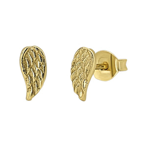 
                  
                    Gold-Plated Sterling Silver Small Angel Wing Stud Earrings
                  
                