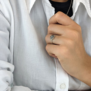 
                  
                    Sterling Silver Flower Ring
                  
                