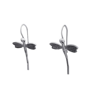 
                  
                    Hill Tribe Silver Dragonfly Threader Earrings Insect Dangle Style
                  
                
