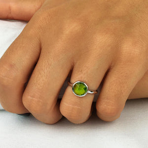 
                  
                    Sterling Silver Peridot Gemstone Ring
                  
                