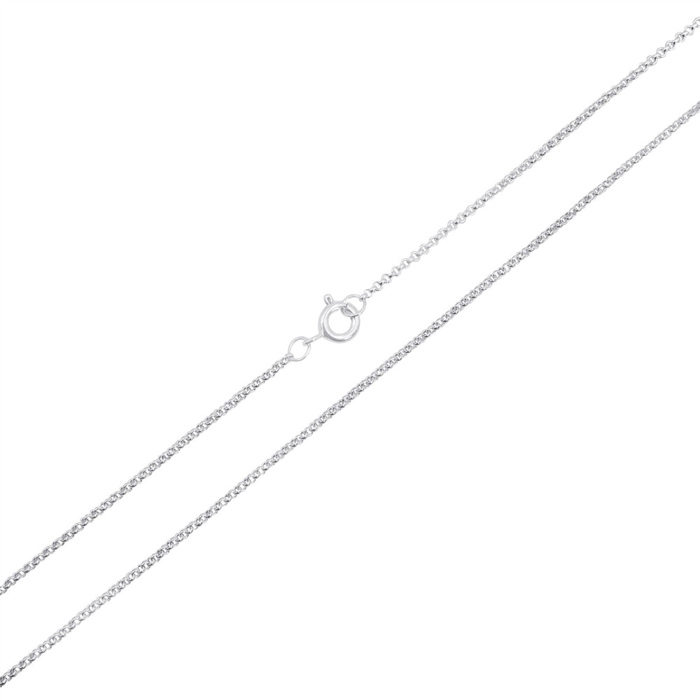 Sterling Silver Thick Rolo Chain Simple Classic Necklace
