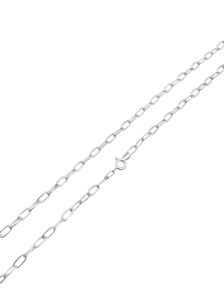 
                  
                    Sterling Silver Wide Link Necklace Paperclip Chain
                  
                