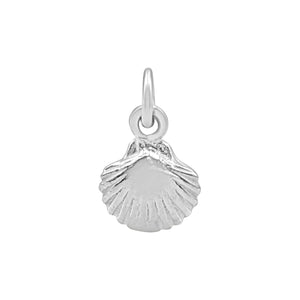 
                  
                    Sterling Silver Scallop Shell Charm - Small Seashell Pendant
                  
                