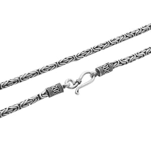 Byzantine Chain // Silver Byzantine Chain // 2.5 Mm Thin Bali Byzantine Chain // Silver Byzantine Chain // 2.5 Mm Thin Bali