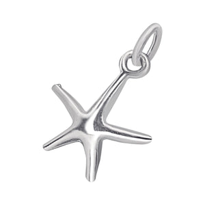 
                  
                    Sterling Silver Starfish Charm - Small Star Shaped Pendant
                  
                