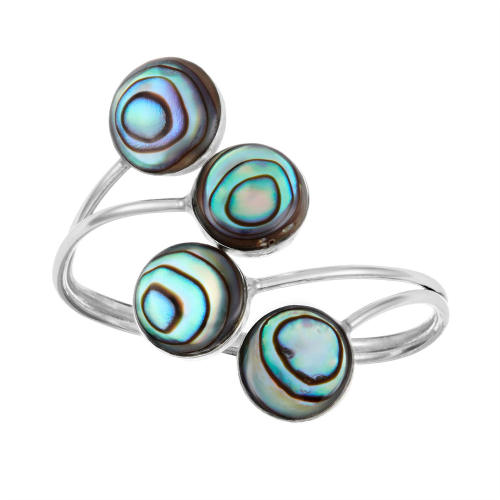 
                  
                    Sterling Silver Abalone Shell Swirl Ring
                  
                
