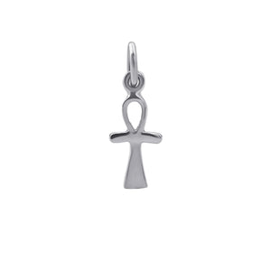 
                  
                    Sterling Silver Small Egyptian Ankh Cross Charm Pendant
                  
                