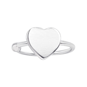 
                  
                    Sterling Silver Adjustable Flat Heart Ear Cuff - Fake Piercing Earring
                  
                