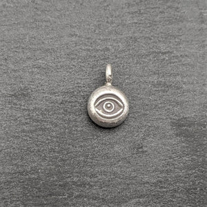 
                  
                    Karen Hill Tribe Silver Small Round Eye Engraved Tribal Pendant
                  
                