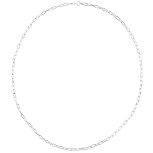 
                  
                    Sterling Silver Wide Link Necklace Paperclip Chain
                  
                