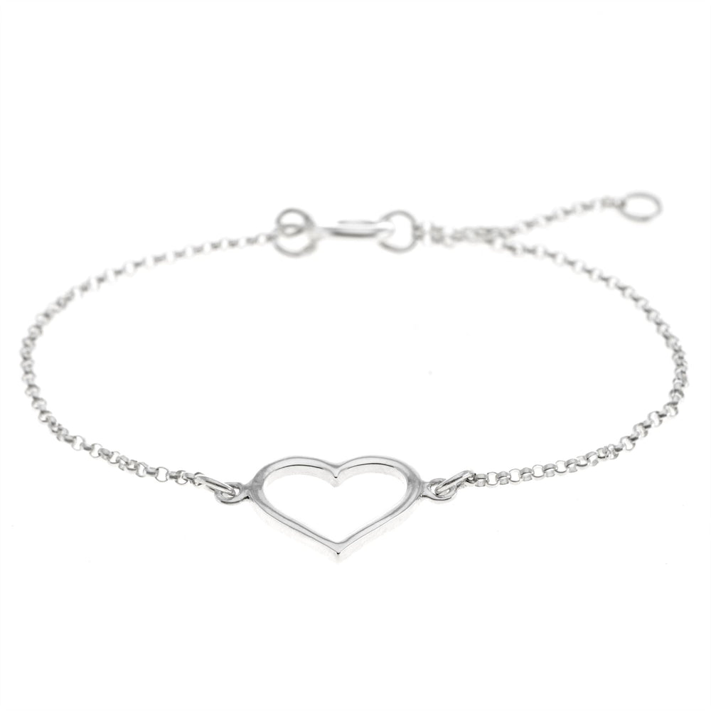 
                  
                    Sterling Silver Love Heart Charm Bracelet
                  
                
