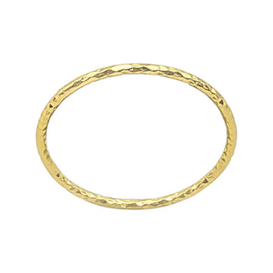 
                  
                    Gold Plated Sterling Silver Faceted Ring - Diamond Cut Stacking Band
                  
                