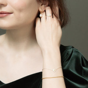 
                  
                    Gold-Plated Sterling Silver Chunky Ball Bead Bracelet - Stackable Design
                  
                