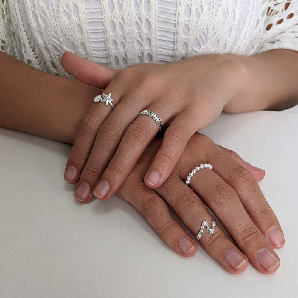 Anello Per Dito Del Piede In Argento 925 Sterling - Regolabile Con Pietra Turchese - Gioiello Estivo - Foto 13