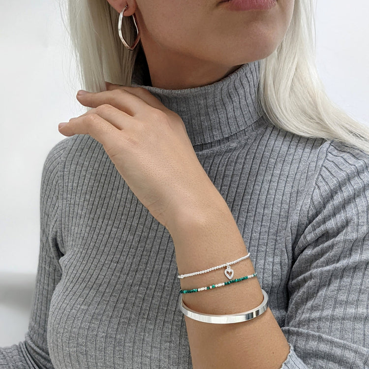 Silverly Women's .925 Sterling Silver Polished Friendship Button Snap Closure Cuff Bracelet, Sterling Silver Silverly Women's .925 Sterling Silver Polished Friendship Button Snap Closure Cuff Bracelet, Sterling Silver