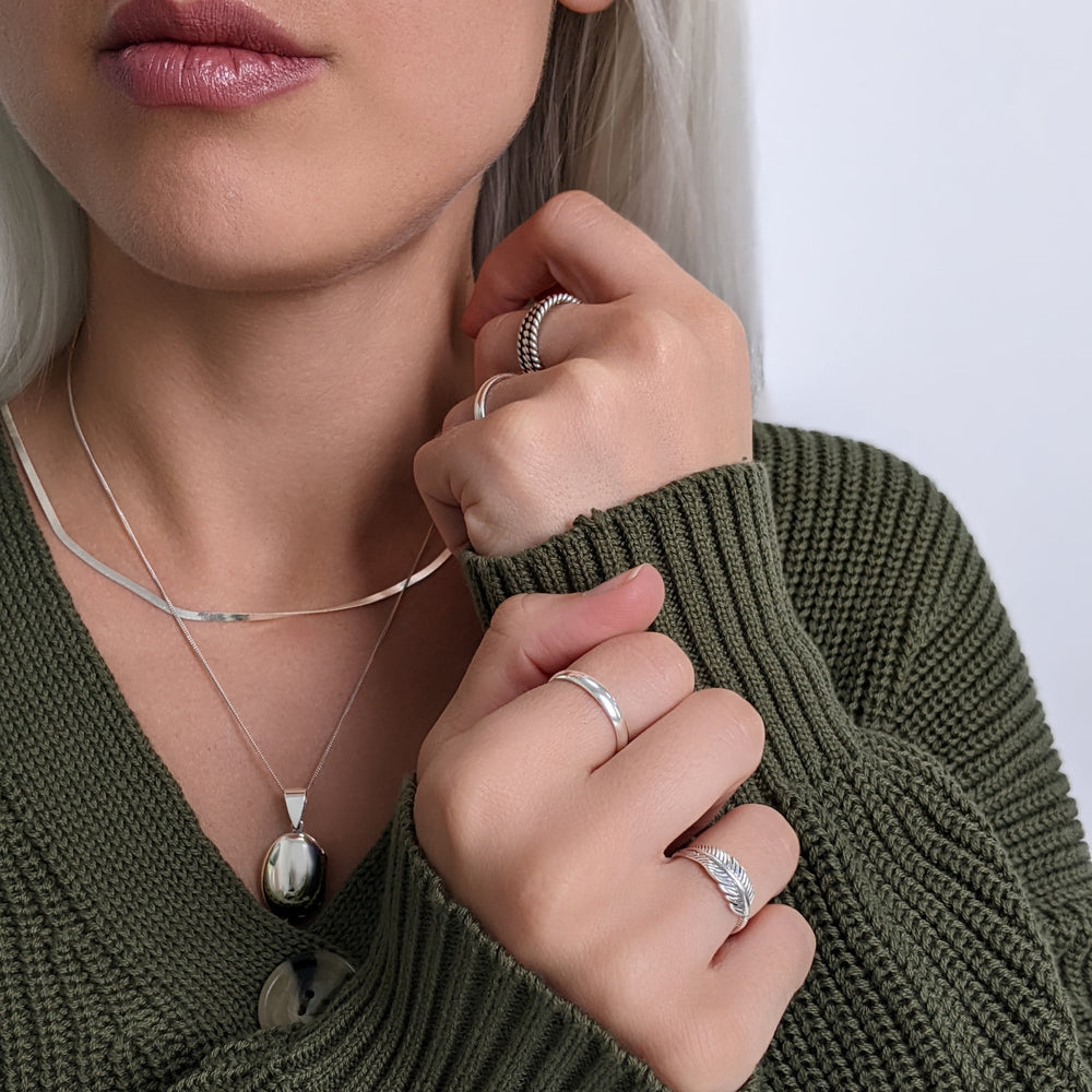 Sterling Silver Court Ring | Classic Promise Band | Silverly