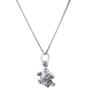 
                  
                    Sterling Silver Small Turtle Marine Life Charm Pendant
                  
                
