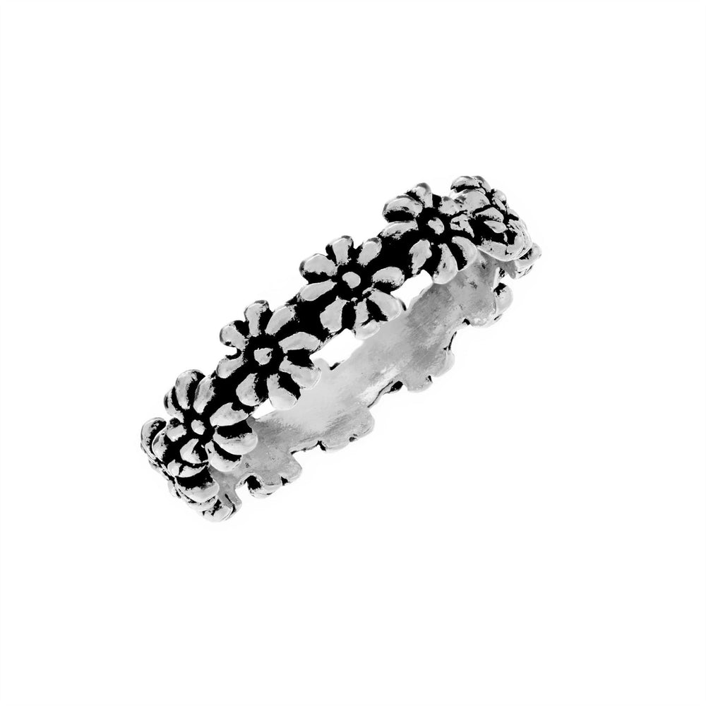 Sterling Silver Daisy Chain Ring