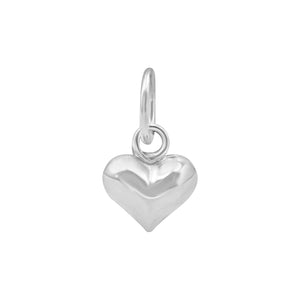 
                  
                    Sterling Silver Puffed Heart Charm - Small Heart Shaped Pendant
                  
                