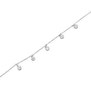 
                  
                    Sterling Silver Starfish Anklet - Marine Life Cable Chain Design
                  
                