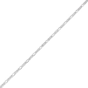 
                  
                    Sterling Silver Figaro Chain Bracelet - Classic & Elegant
                  
                