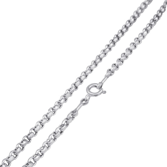 Sterling Silver Chunky Rolo Chain Short Choker Necklace