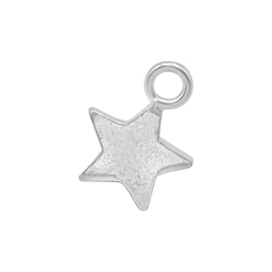 
                  
                    Sterling Silver Flat Star Charm for Jewellery Making - Celestial Style
                  
                