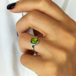 
                  
                    Sterling Silver Peridot Gemstone Ring
                  
                