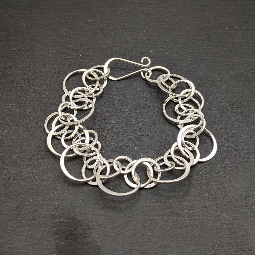 Silver Lazy popular Loop Chainmaille bracelet