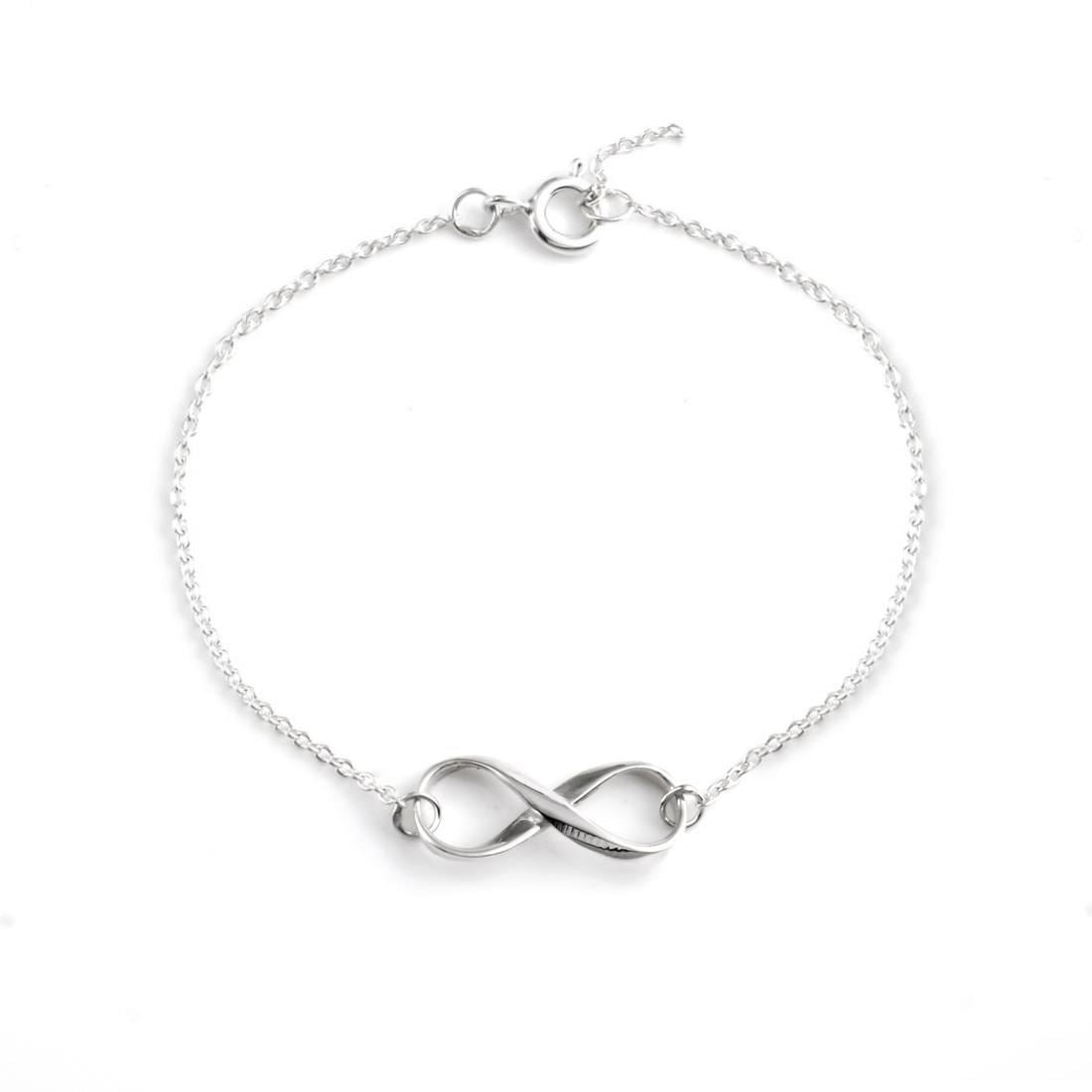 Sterling Silver Infinity Symbol Chain Bracelet - Silverly
