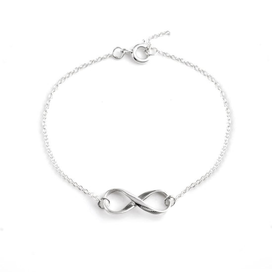 Sterling Silver Infinity Symbol Chain Bracelet - Silverly