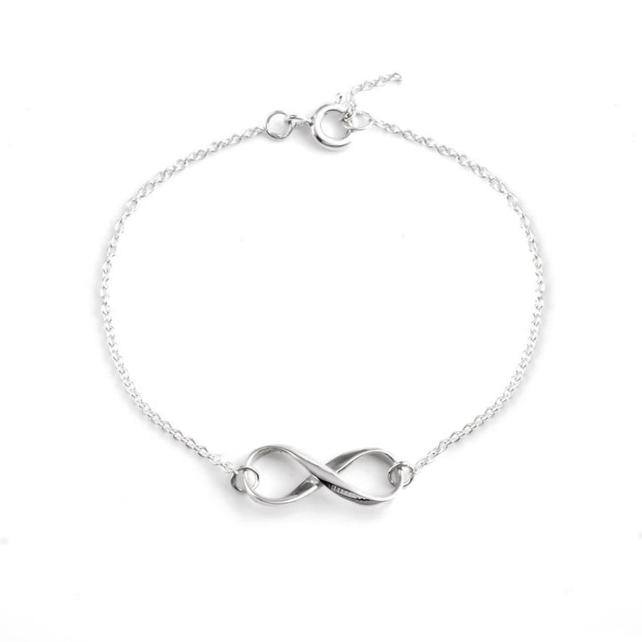 Sterling Silver Infinity Symbol Chain Bracelet - Silverly