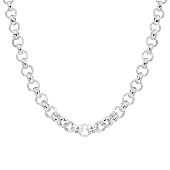 Sterling Silver Rolo Chain Necklace - Silverly